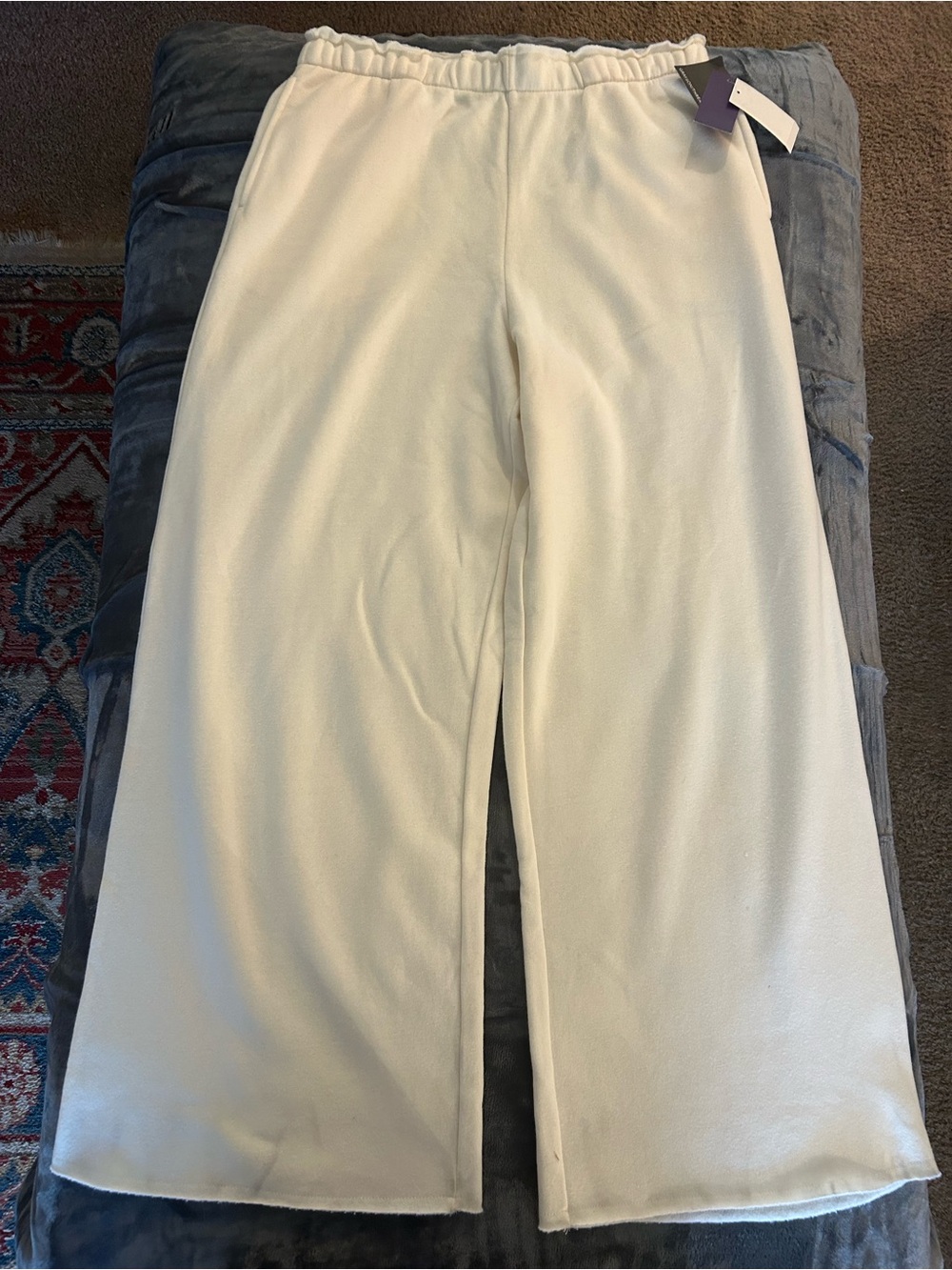 Grayson Threads Cream Wide Leg Pants
